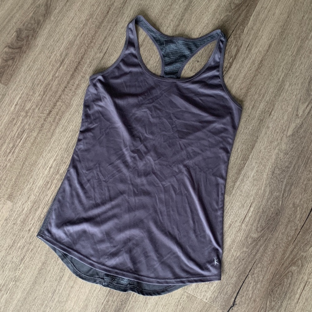 Gray sports tank top